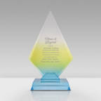 View larger image of Colorful Gradient Trophy - Medium Diamond